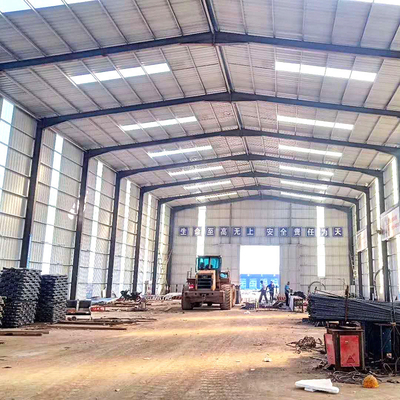 Industriële voorgefabriceerde metalen voorgefabriceerde opslagruimte / staalgebouw