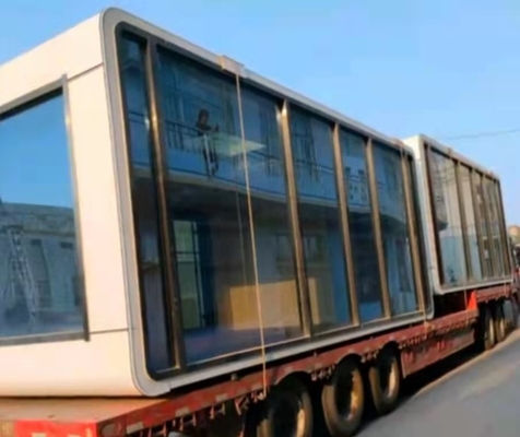 Witte Afneembare Opvouwbare de Containerhuizen van Grey Prefab Folding Container House