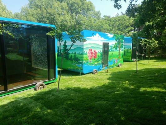 Het Huispu van de douane Prefab Vouwbare Container Sandwichcomité Modulaire Staalbouw
