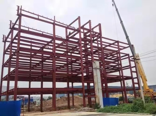 Het Kadergebouwen van het glasvezelwol Geprefabriceerde Staal voor Bungalow