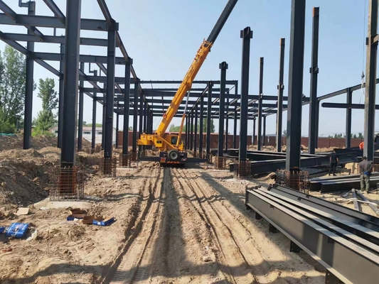 Van het het Pakhuisstaal van het geluidsisolatie de Q345 Geprefabriceerde Metaal de Structuurbouw