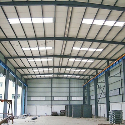 De geschilderde Workshop van de Staalstructuur met het Venster van de Aluminiumlegering