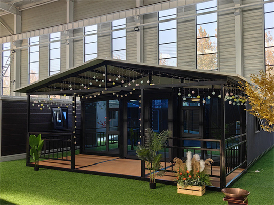 20ft / 40ft mobiele uitbreidbare prefab huis met toilet