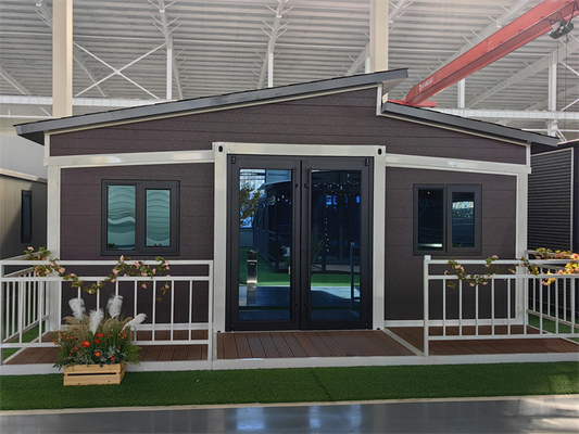 Compact uitbreidbaar containerhuis 40 ft, voorgefabriceerd voor kantoor