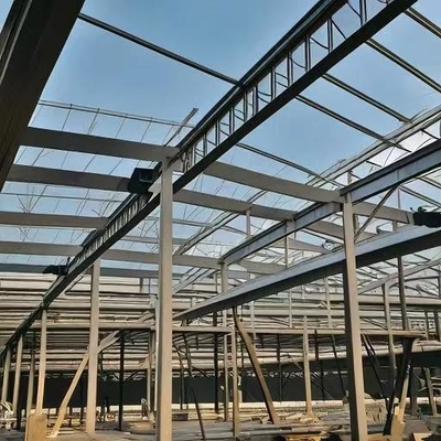 Voorgefabriceerde industriële H-staalconstructie