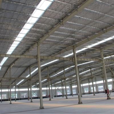 Moderne geprefabriceerde staalconstructie Gebouw Geprefabriceerd staal magazijn