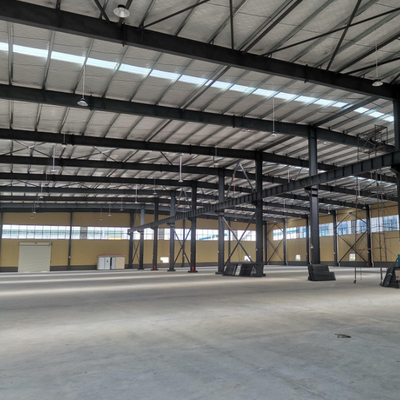 Structurele staal Prefabricated Industrial House Workshop Warehouse Constructie