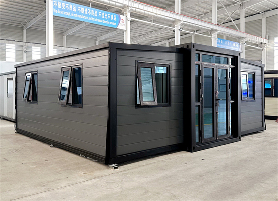 20 voet grijs gesneden plank uitbreiding container huis