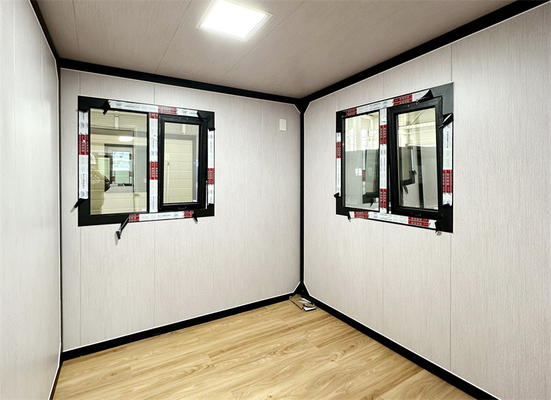 20 voet grijs gesneden plank uitbreiding container huis