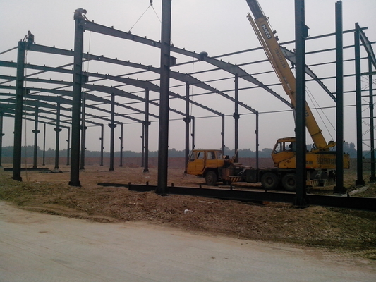 Prefab metalen staalconstructie gefabriceerd magazijngebouw