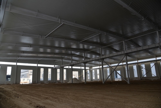 Van de de Loodsenh Straal van de douane de Q345B Geprefabriceerde Workshop Bouw van het het Staalkader