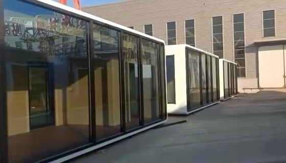 Sandwichcomité 20FT Prefab Modulaire Bureau Geprefabriceerde Verschepende Containerhuizen