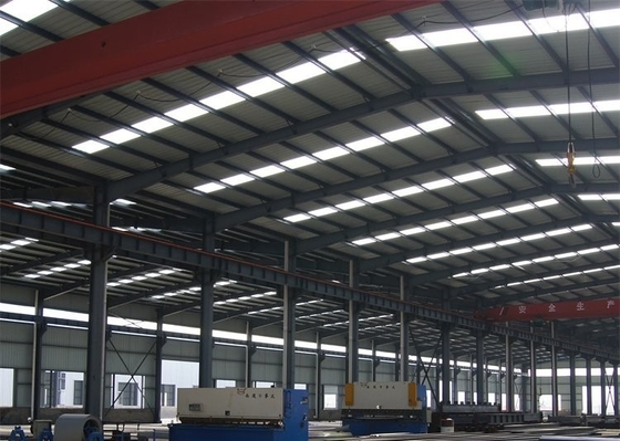 Het hete Gegalvaniseerde Q355B-Pakhuis van het de Workshopfabriek Geprefabriceerde Metaal van de Staalstructuur