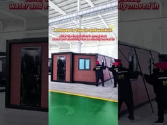 20 voet rode baksteen patroon uitbreiding container huis