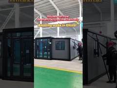 20 voet grijs uitgebreid container huis met stalen deur voor hotel